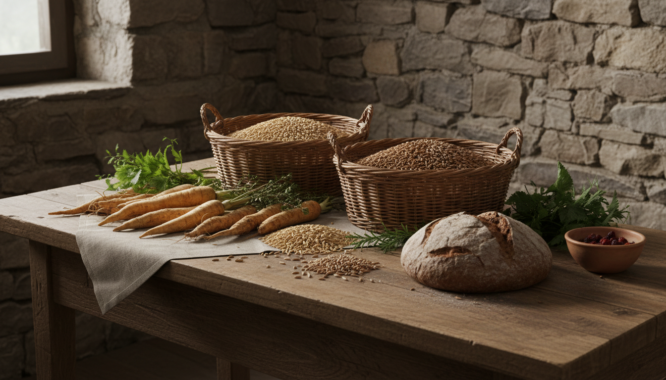 découvrez les aliments oubliés qui constituaient l'alimentation quotidienne des premiers européens et explorez leur histoire fascinante.