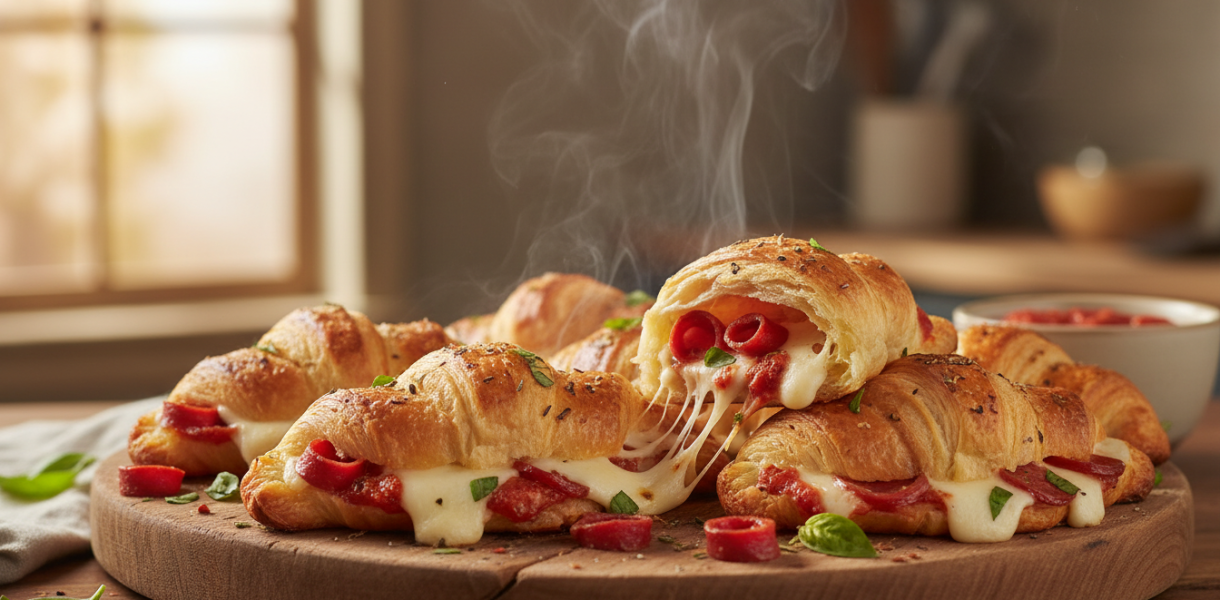 découvrez nos croissants apéro saveur pizza, une explosion de saveurs à chaque fournée pour régaler vos papilles et surprendre vos invités.