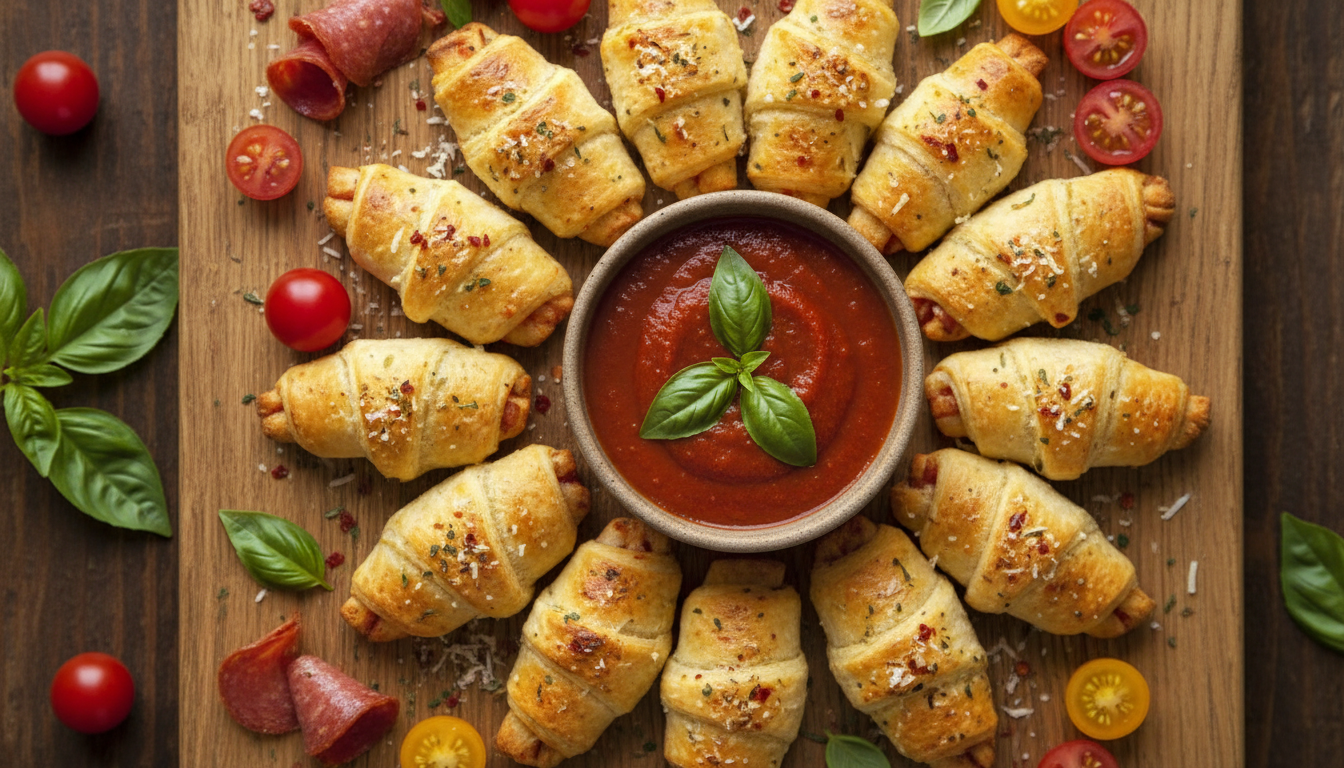 découvrez nos croissants apéro saveur pizza, des bouchées croustillantes et gourmandes qui offrent une explosion de saveurs à chaque fournée, parfaites pour vos apéritifs entre amis.