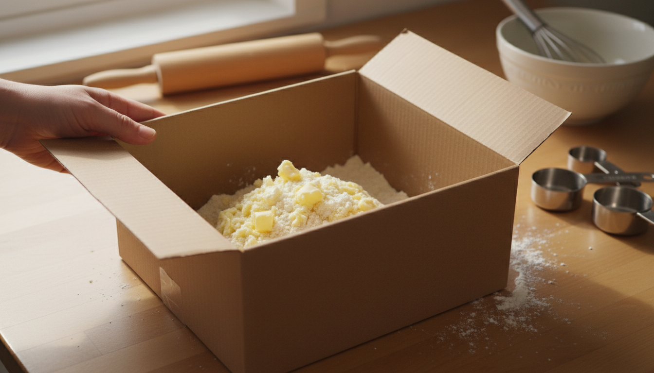 découvrez cette astuce ingénieuse utilisant une simple boîte pour préparer votre pâte à tarte maison en seulement 2 minutes, rapide et facile à réaliser.