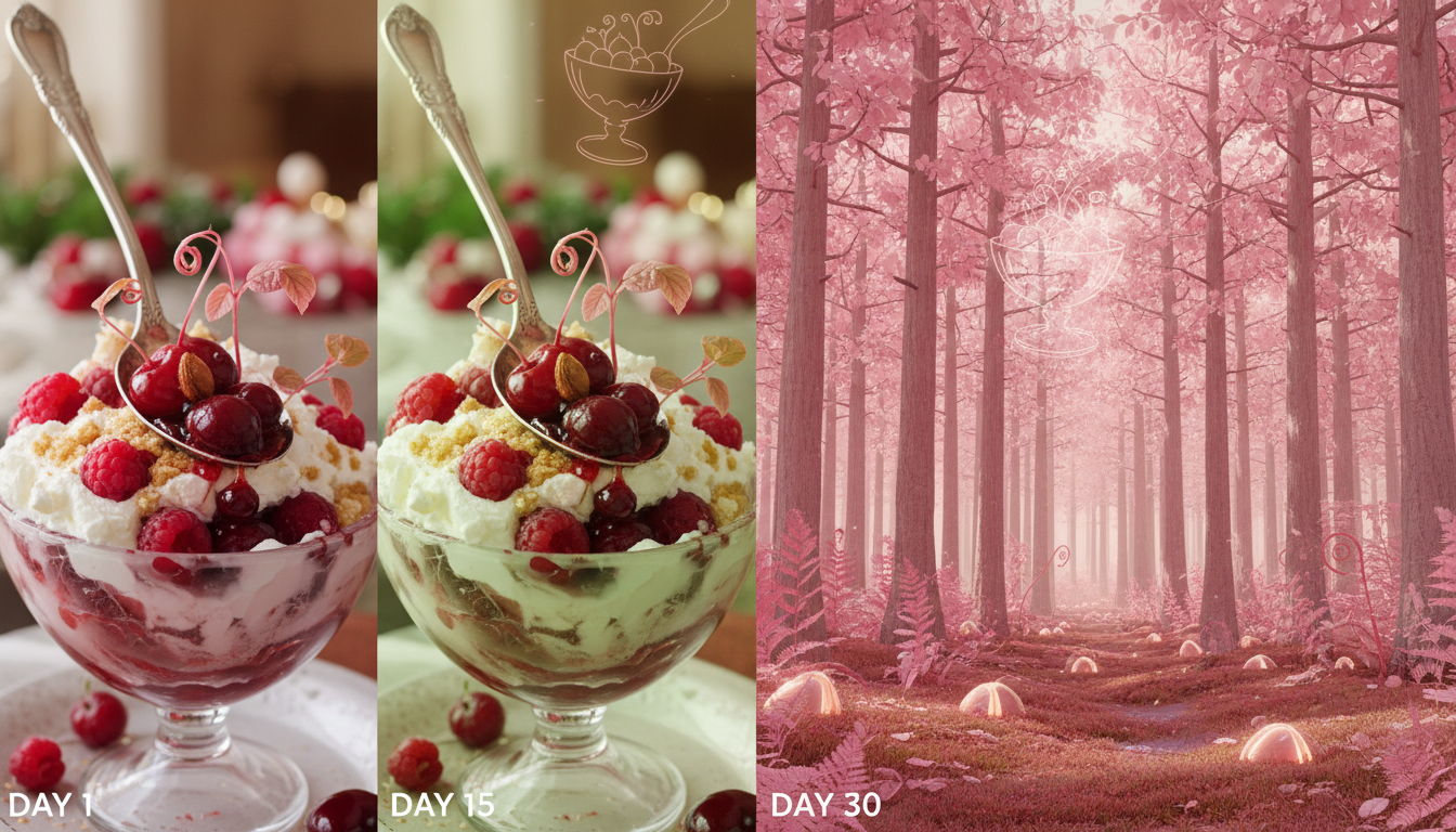 découvrez comment ce fruit festif se transforme en forêt rose en un mois grâce aux noyaux conservés dans votre dessert, alliant gourmandise et nature chez vous.