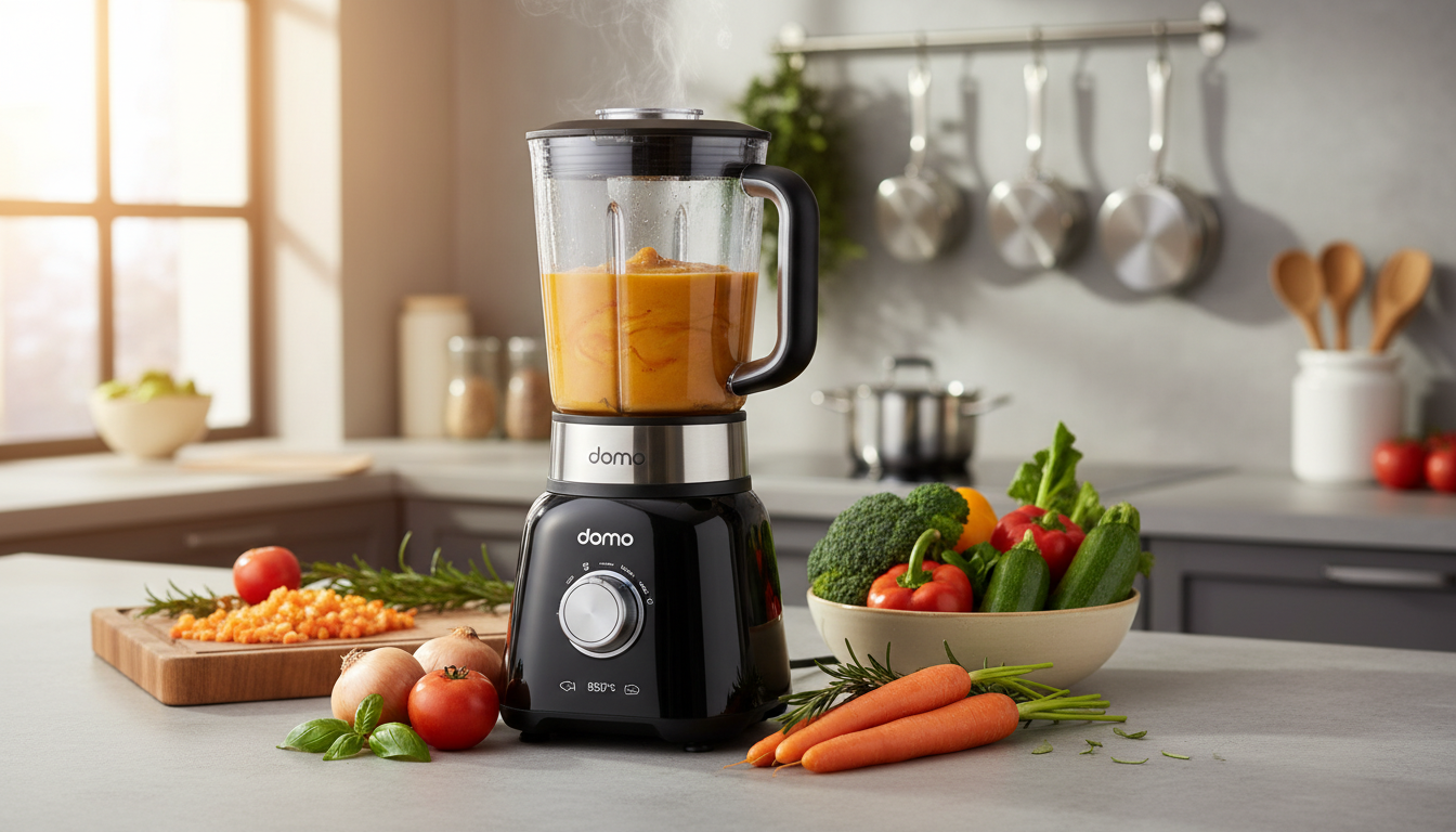 découvrez notre essai complet du blender chauffant domo do498bl, l’appareil idéal pour préparer facilement et rapidement une soupe parfaite et savoureuse à la maison.