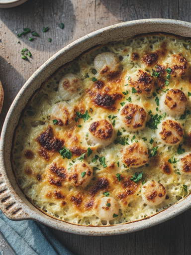 découvrez notre recette simple et gourmande de gratin de poireaux aux saint-jacques, parfaite pour un repas festif et raffiné en toute occasion.