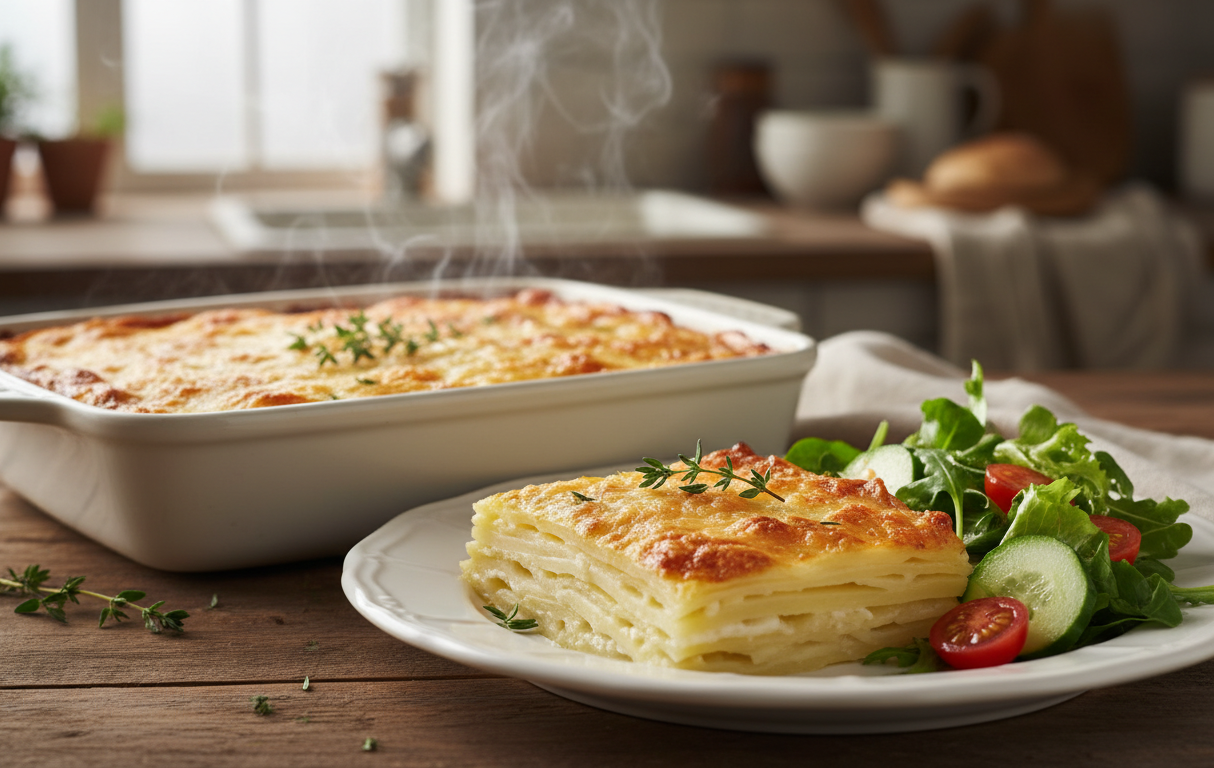 découvrez le secret d’un gratin de pommes de terre fondant, facile et rapide à préparer pour un délicieux repas en un rien de temps.