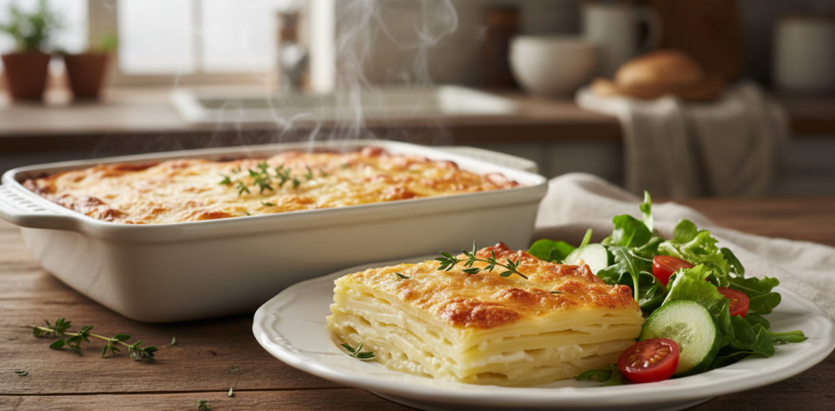 découvrez le secret d’un gratin de pommes de terre fondant, facile et rapide à préparer pour un délicieux repas en un rien de temps.