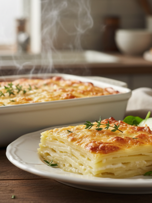 découvrez le secret d’un gratin de pommes de terre fondant, facile et rapide à préparer pour un délicieux repas en un rien de temps.