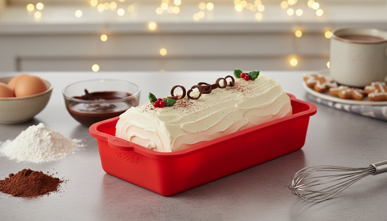 découvrez le moule bûche de noël en silicone webake, alliant praticité et créativité pour réaliser facilement des desserts festifs et gourmands. parfait pour vos recettes de fêtes réussies !
