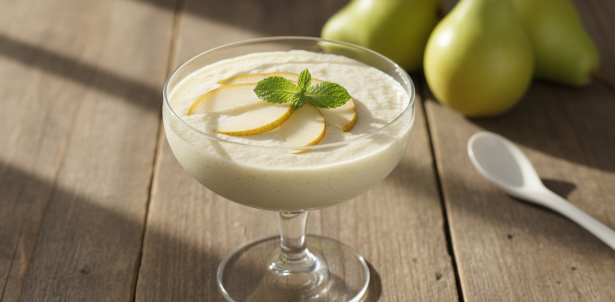 découvrez notre recette facile de mousse légère à la poire, un dessert gourmand et rafraîchissant qui ravira vos papilles en toute simplicité.