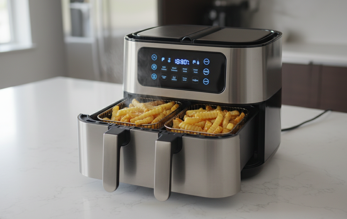 découvrez la ninja foodi flexdrawer 10, la friteuse innovante à double compartiment de 4l offrant une cuisson flexible et rapide pour des repas savoureux en un rien de temps.
