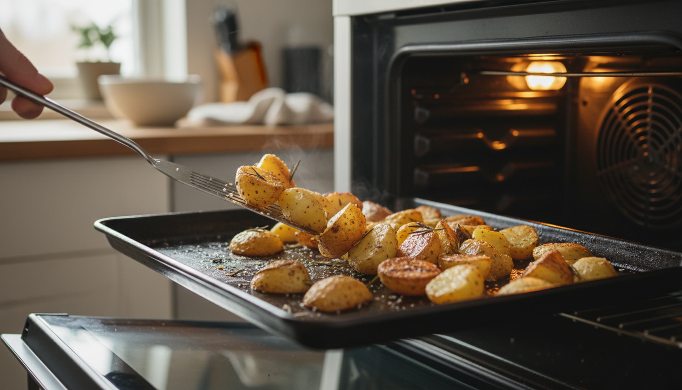 découvrez le secret infaillible pour des pommes de terre au four parfaitement croustillantes à chaque cuisson. astuces simples et résultats délicieux garantis !