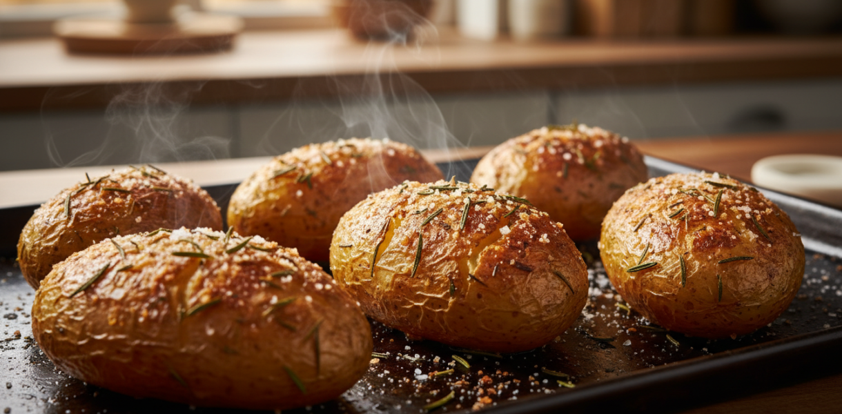 découvrez le secret simple pour des pommes de terre au four avec une croûte ultra croustillante à chaque cuisson. astuces faciles et résultats délicieux garantis !