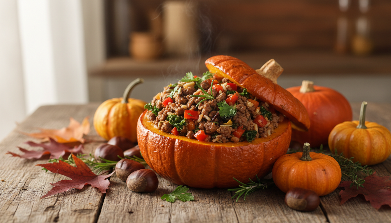 découvrez notre recette de potimarron farci, une préparation automnale simple, savoureuse et idéale pour réchauffer vos repas de saison.