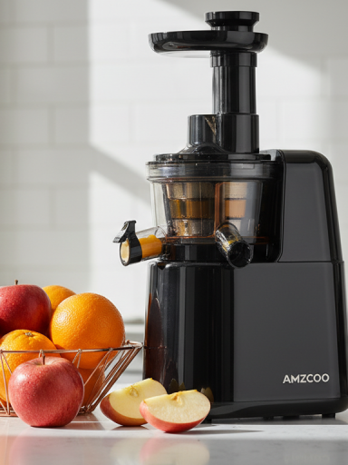 découvrez l'amzcoo slow juicer, un extracteur de jus à froid performant qui préserve les nutriments et offre des jus frais et savoureux à chaque utilisation.