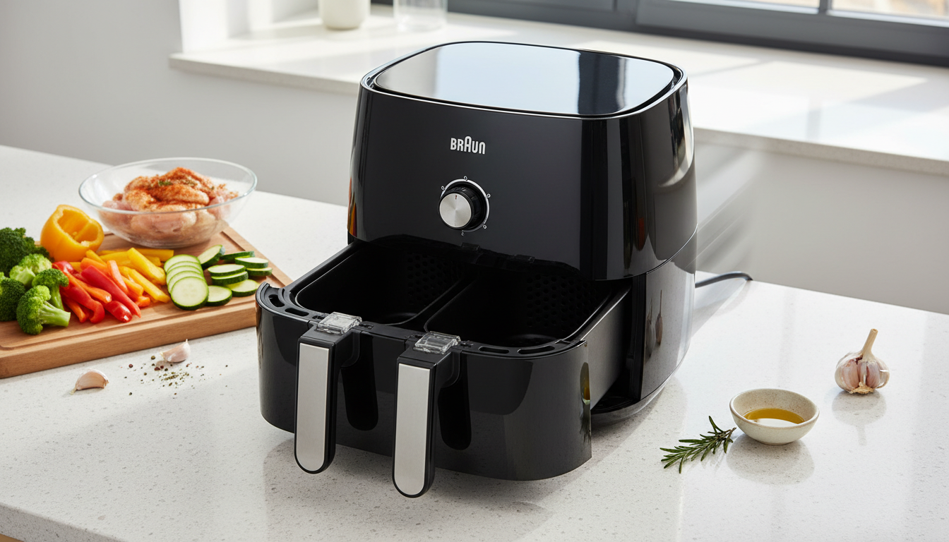 découvrez la friteuse braun twincook 3 td3030ibk avec ses deux bacs indépendants pour une cuisson simultanée et parfaite. révolutionnez vos repas avec une cuisine rapide, saine et savoureuse.