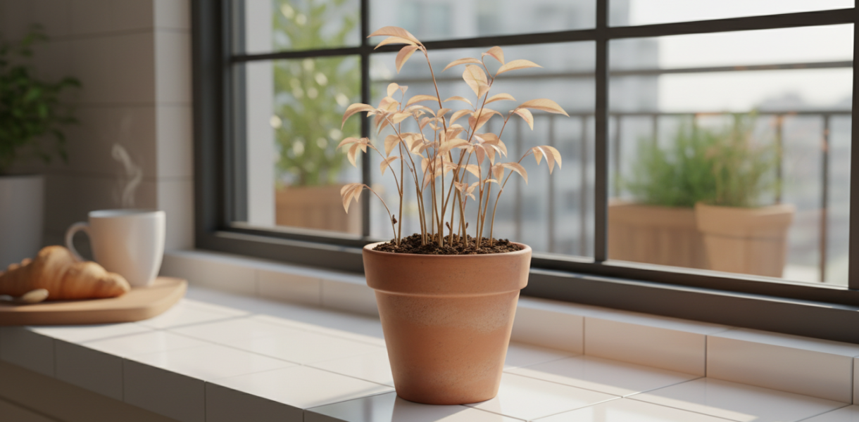 découvrez comment transformer les noyaux de fruits festifs en une mini forêt rose en seulement un mois, une belle initiative écologique après le dessert.