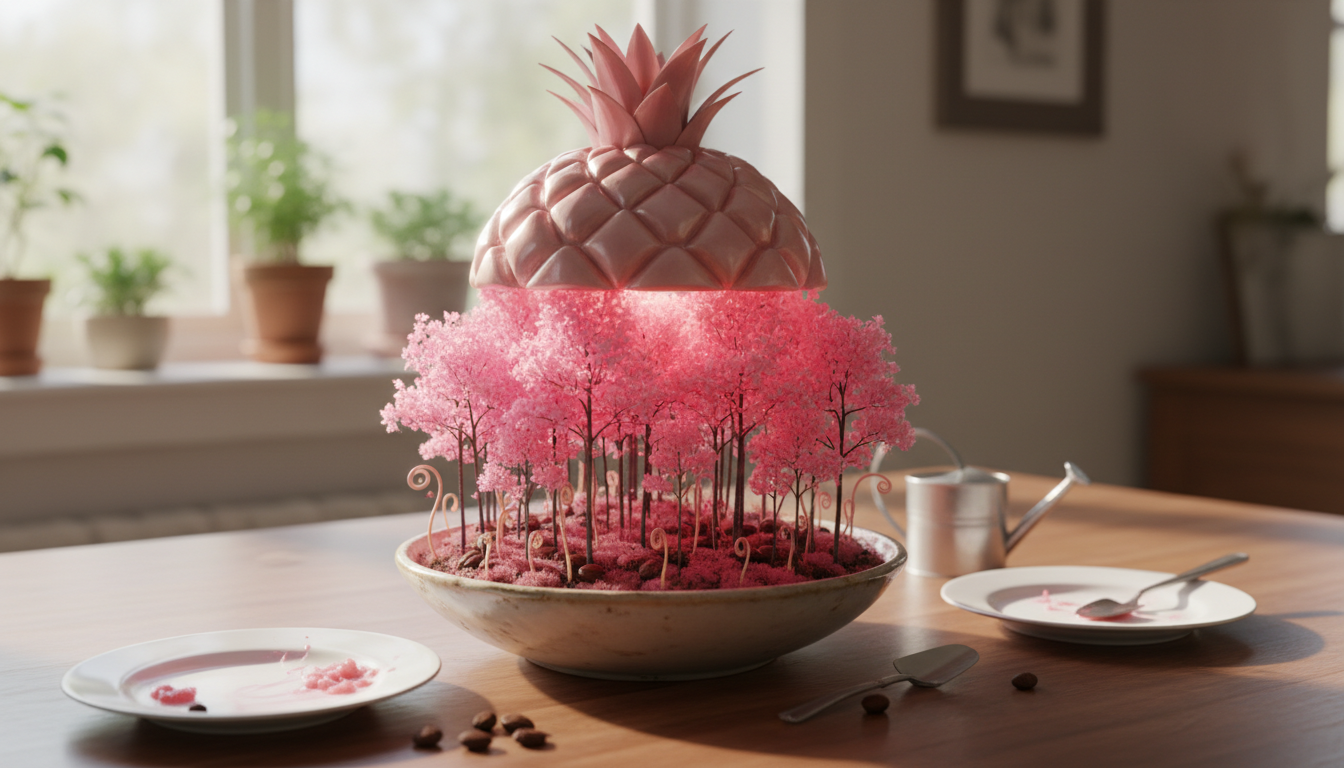 découvrez comment transformer les noyaux d'un fruit festif en une mini forêt rose en seulement un mois, grâce à une méthode simple après le dessert.