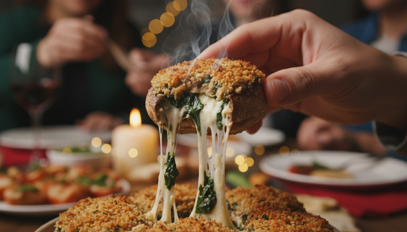 découvrez notre recette de champignons rôtis à l’ail et aux fines herbes, un apéritif chaud, fondant et croustillant, parfait pour régaler vos papilles lors de vos moments conviviaux.