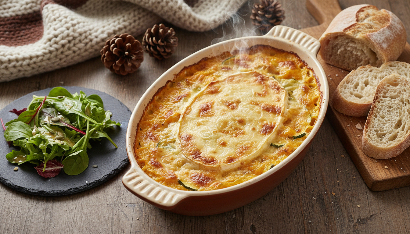 découvrez la courgiflette à la butternut, un gratin fondant et réconfortant qui revisite la tradition de la tartiflette avec une touche gourmande et originale.