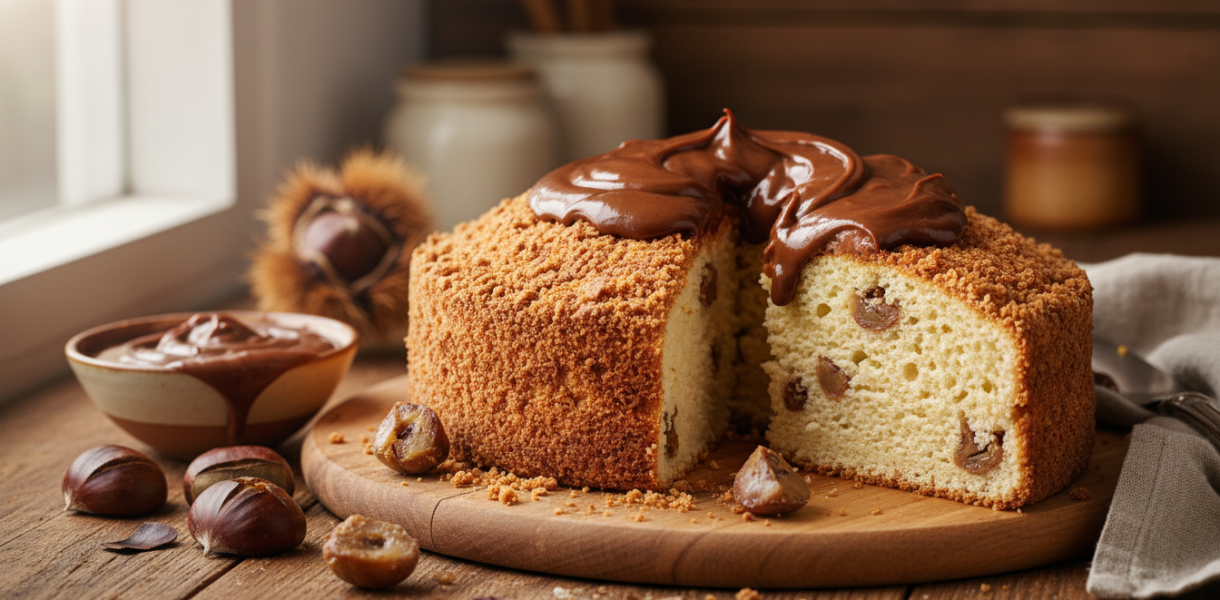 découvrez la recette facile de la crème de marrons pour un gâteau fondant, moelleux et croustillant à la fois, parfait à réaliser chez vous.