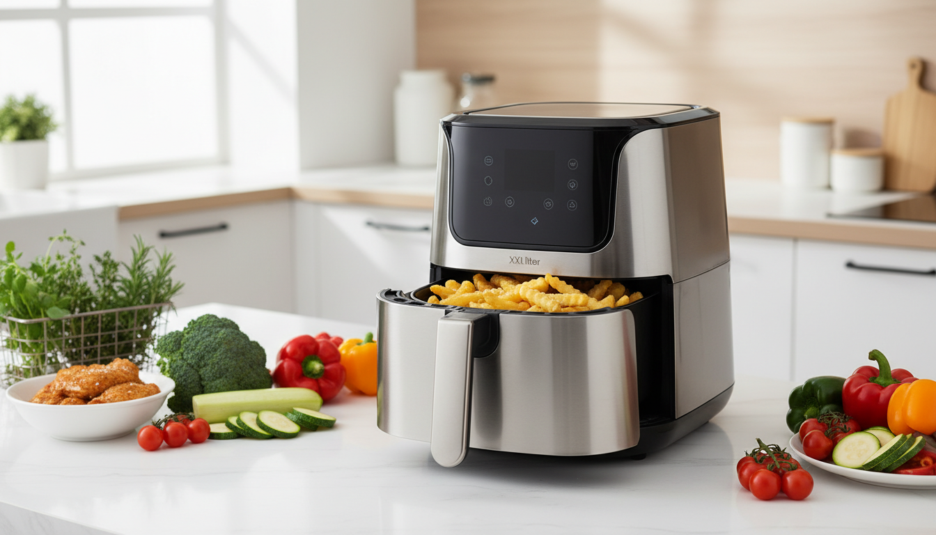 découvrez l’air fryer xxl 11l, une friteuse à air puissante et polyvalente qui prépare des repas sains et savoureux en un rien de temps.