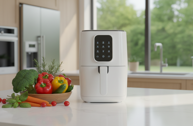 découvrez la friteuse ninja double stack xl sl400euwh avec sa grande capacité de 9,5 l pour une cuisson saine sans huile. profitez de repas croustillants et savoureux en toute simplicité.