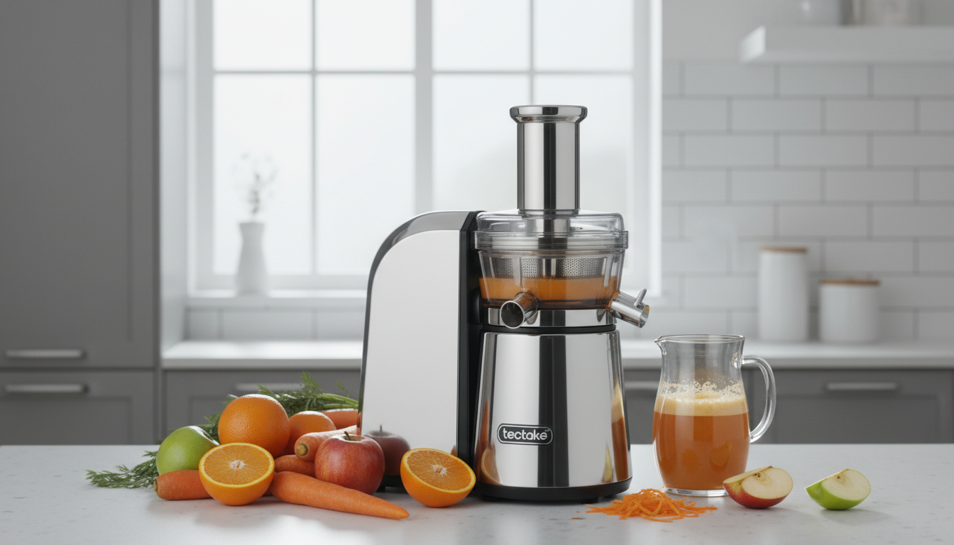 découvrez l'extracteur de jus 15l en acier inoxydable tectake, alliant performance exceptionnelle et durabilité pour des jus frais et savoureux au quotidien.