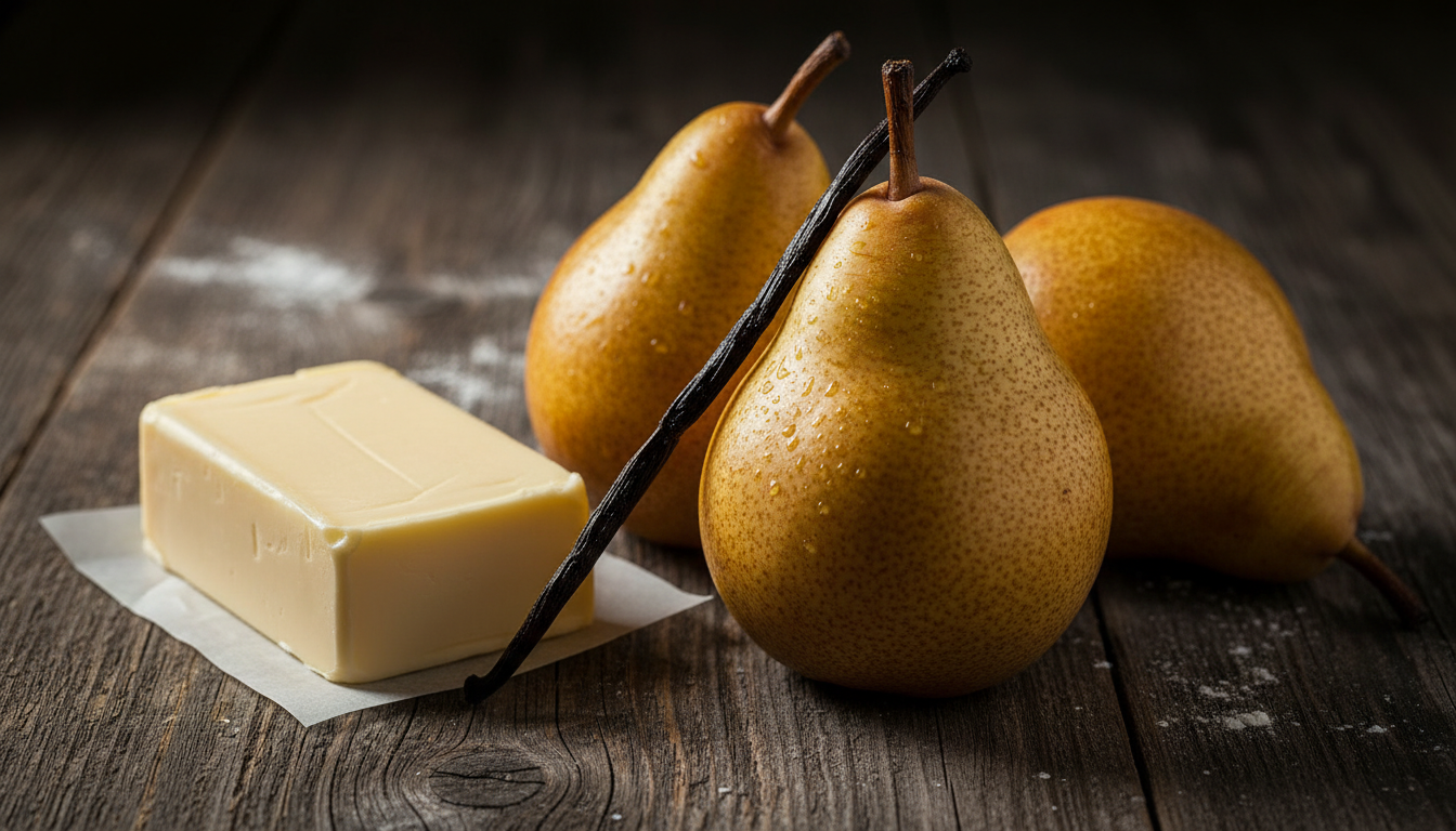 savourez notre tarte tatin poire vanille, un délice express fondant et parfumé, parfait pour une pause gourmande rapide et raffinée.
