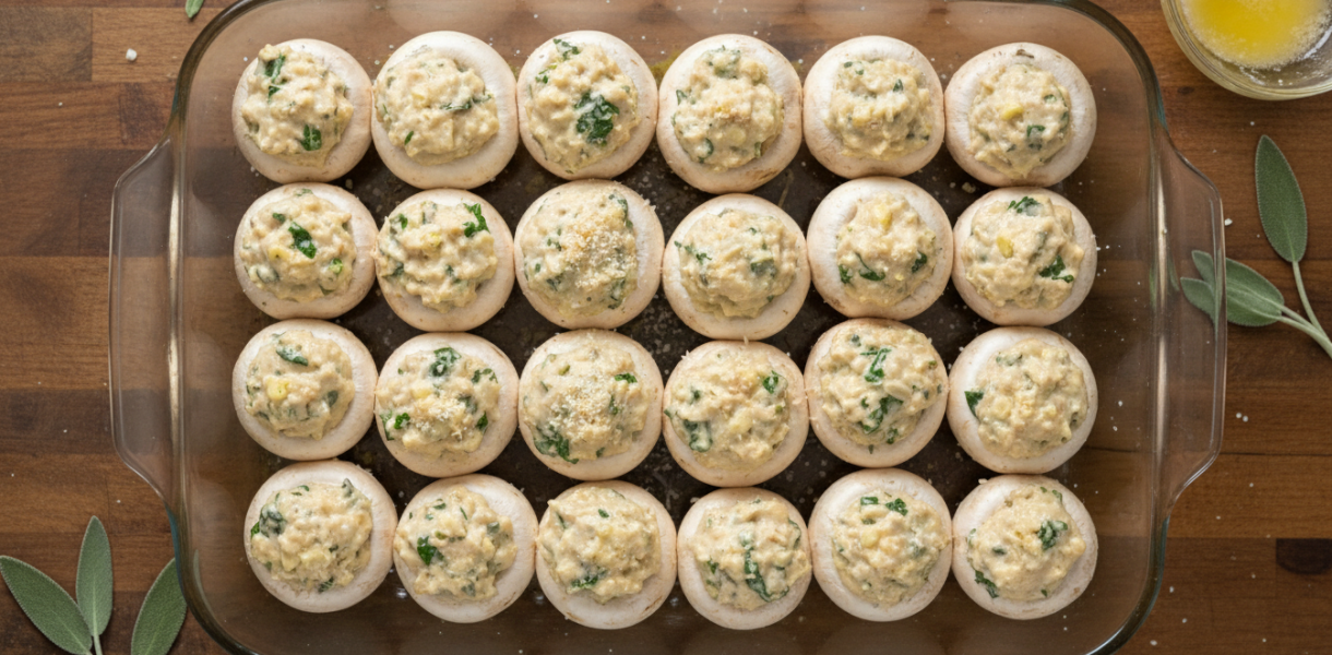 savourez des champignons fondants à l'ail et fines herbes, gratinés pour un apéro chaud, croustillant et gourmand. une recette simple et délicieuse pour régaler vos invités.