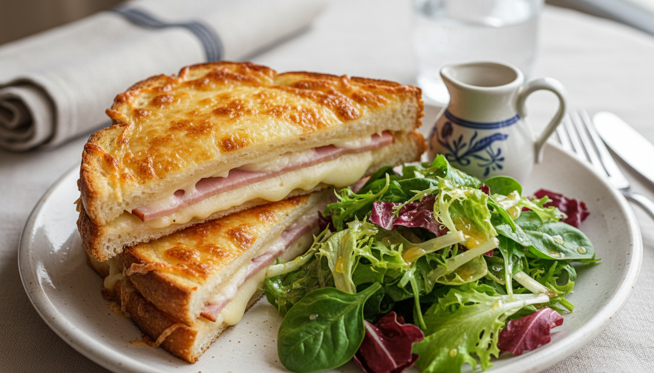 découvrez notre recette rapide et savoureuse de croque-monsieur au poulet et fromage frais, parfaite pour un repas gourmand en un rien de temps.