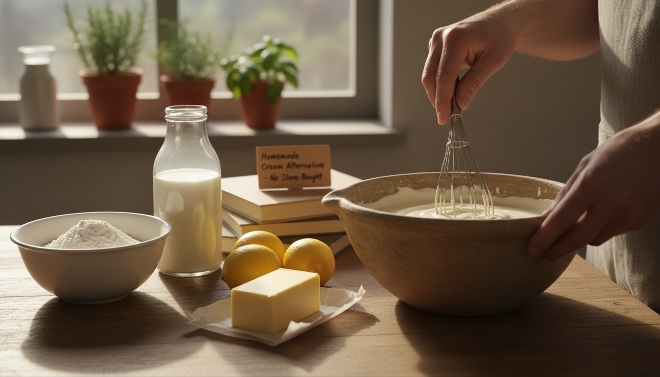 découvrez comment préparer une crème fraîche maison avec des ingrédients simples du placard. des astuces faciles pour un résultat savoureux qui remplacera la crème du supermarché !