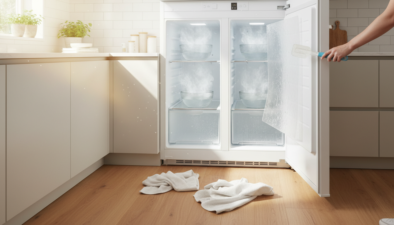 découvrez l'astuce infaillible pour dire adieu à la glace dans votre congélateur et garder un appareil propre, efficace et sans givre tout au long de l'année.