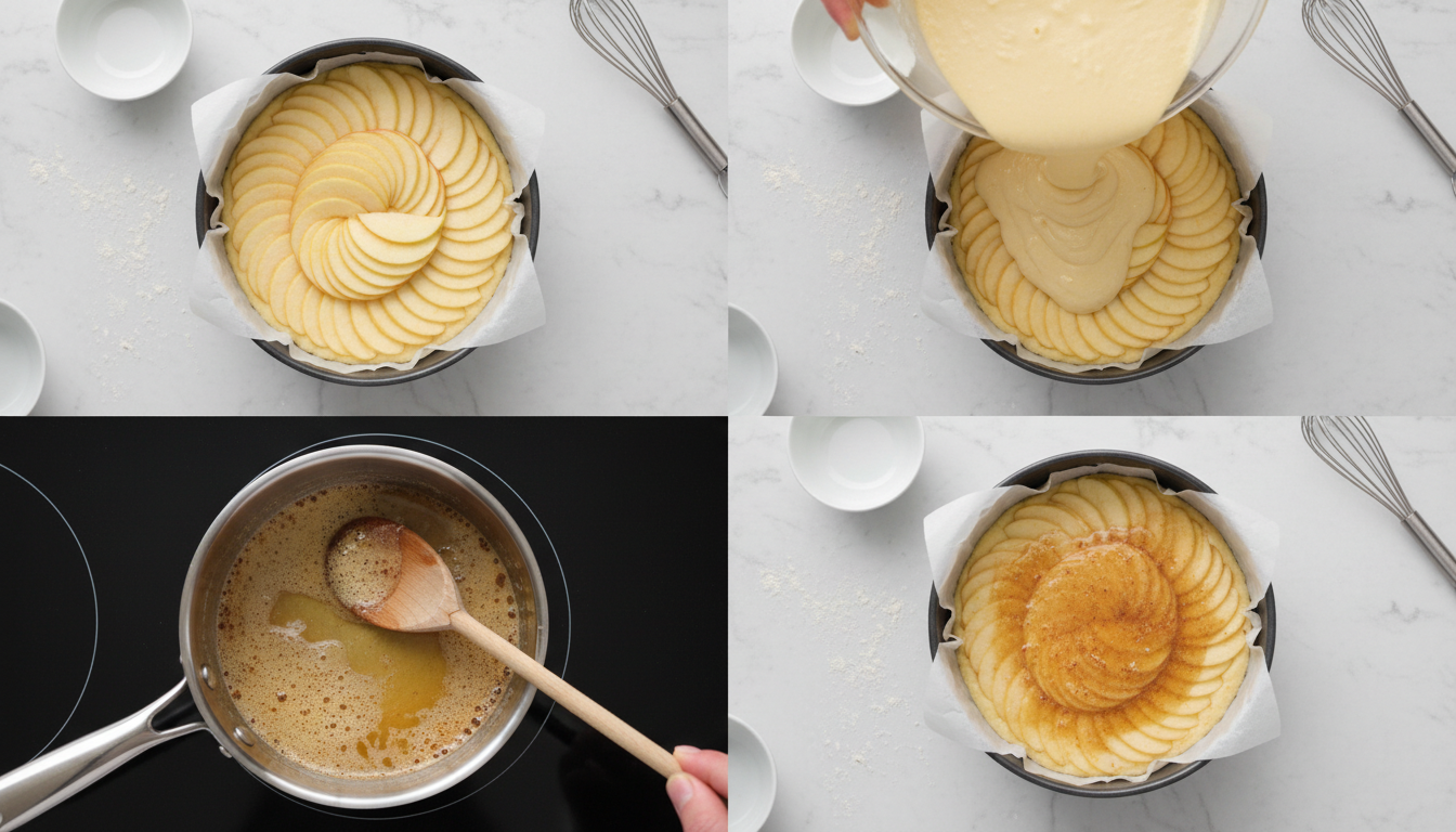 découvrez comment le secret du beurre chaud sublime votre gâteau aux pommes pour une caramélisation parfaite et un dessert digne d'un chef. recette simple et délicieuse à essayer sans tarder !