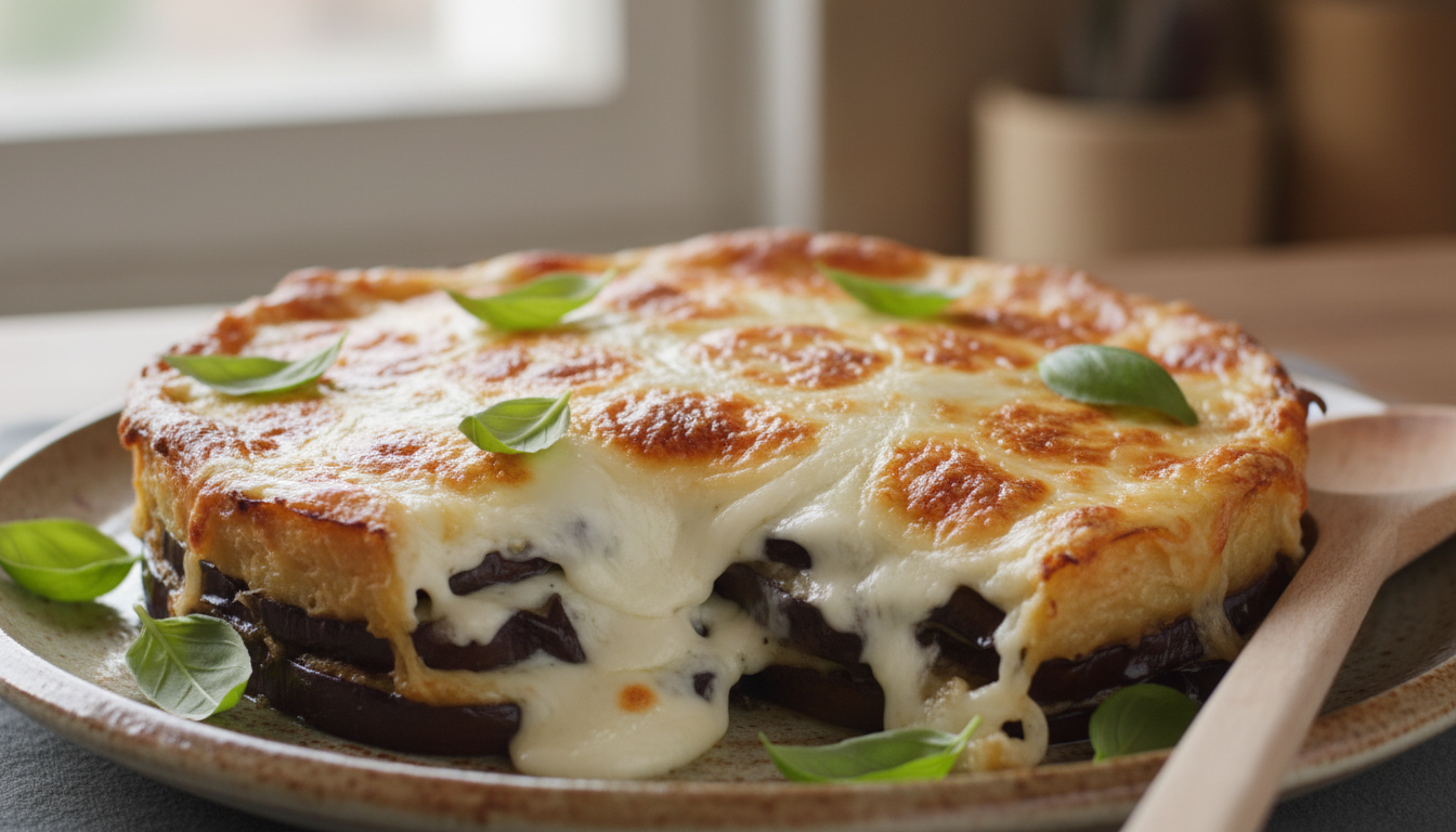 découvrez notre recette de gratin d'aubergines à la mozzarella de bufala, une douceur fondante et légère qui ravira vos papilles.