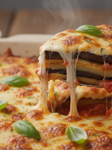 découvrez notre recette de gratin d'aubergines à la mozzarella de bufala, une délicieuse douceur fondante et légère qui ravira vos papilles.