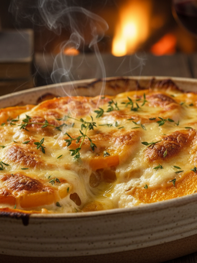 découvrez notre recette de gratin de butternut au fromage frais, alliant saveurs fondantes et herbes fraîches, pour réchauffer et réconforter vos soirées d’hiver.