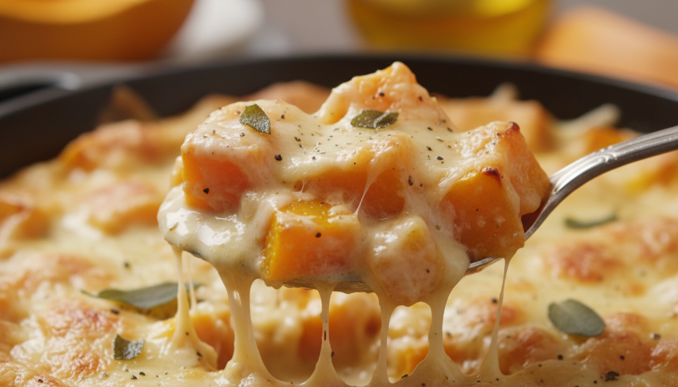 découvrez notre gratin de butternut au fromage frais, une recette gourmande alliant douceur fondante, herbes fraîches et crème veloutée, parfaite pour réchauffer vos soirées hivernales.