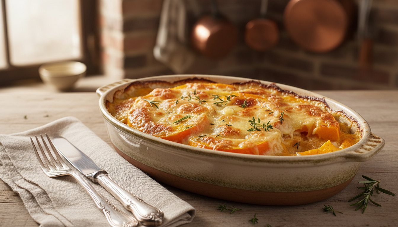 découvrez la recette traditionnelle du gratin de courge des hauts-de-france, un plat savoureux et réconfortant à ne pas manquer pour vos repas d'automne.