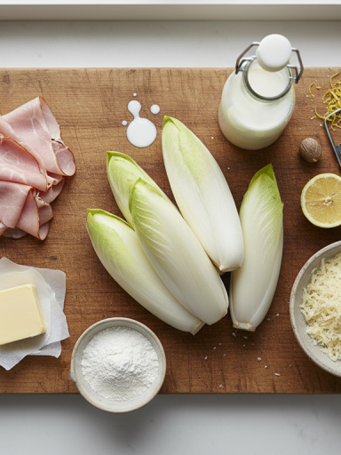 découvrez notre recette rapide et gourmande de gratin d’endives au jambon, un plat fondant et réconfortant qui réchauffe les cœurs à chaque bouchée.