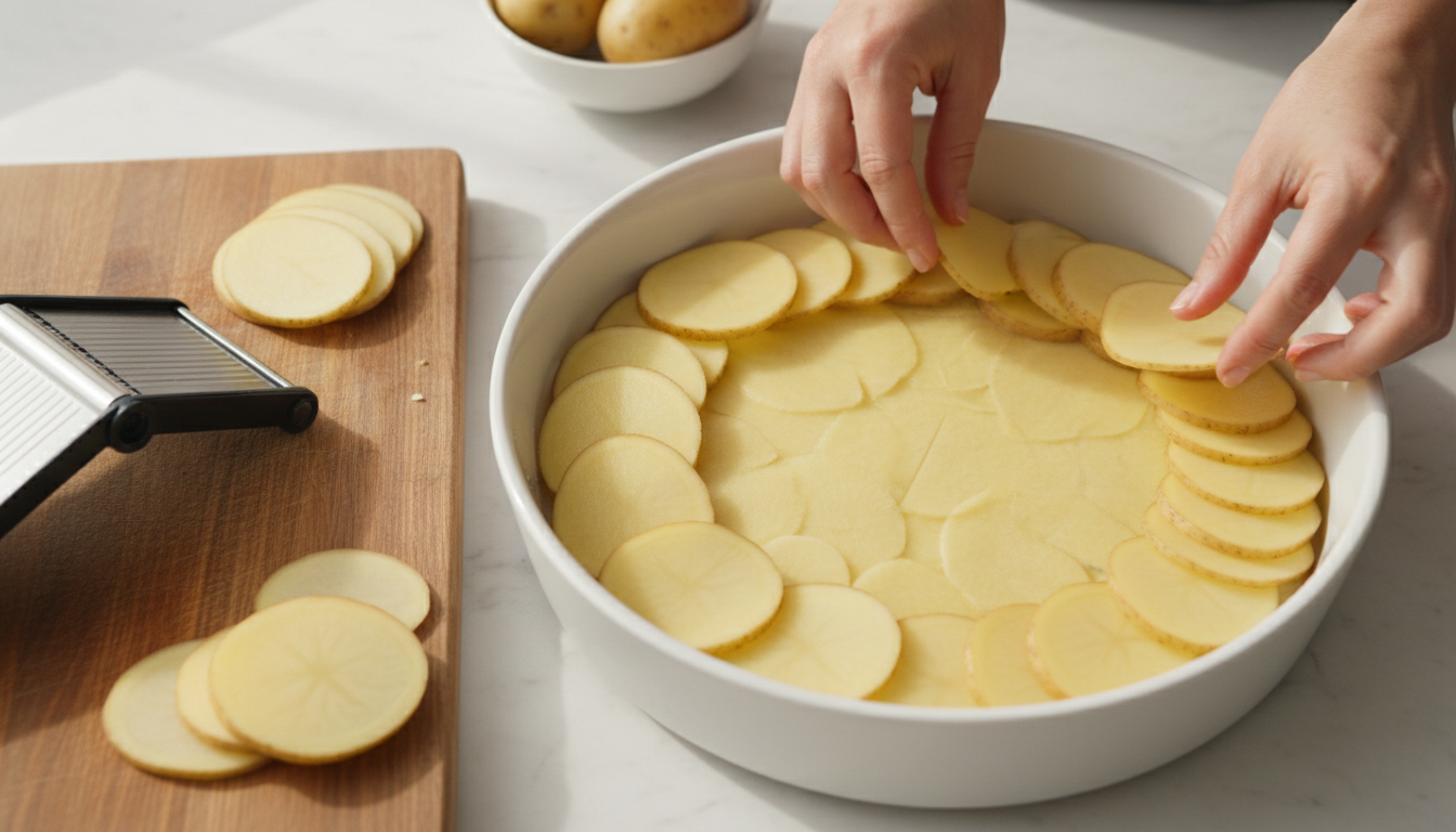 découvrez notre recette facile et dorée de gratin fondant aux pommes de terre, poireaux et carottes, idéale pour un plat savoureux et réconfortant.