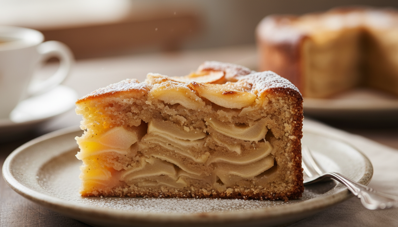 découvrez la recette secrète de julie andrieu pour un gâteau aux pommes irrésistiblement savoureux, bien plus gourmand qu'une tarte classique.