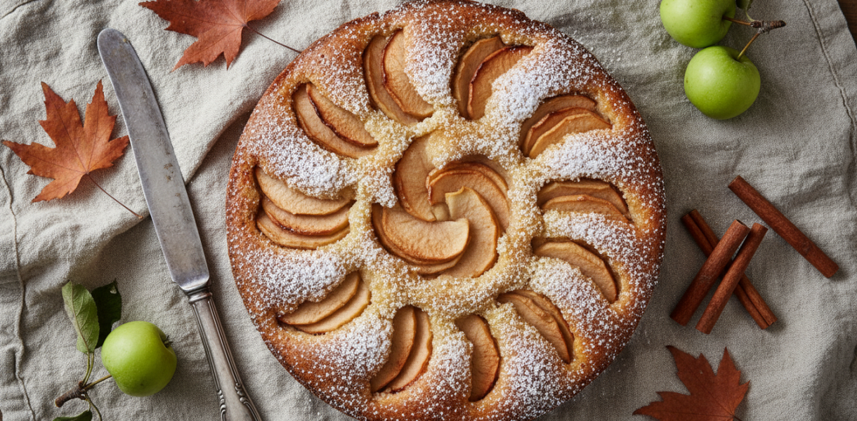 découvrez la recette secrète de julie andrieu pour un gâteau aux pommes exceptionnel, plus savoureux qu'une tarte classique, à essayer absolument chez vous.