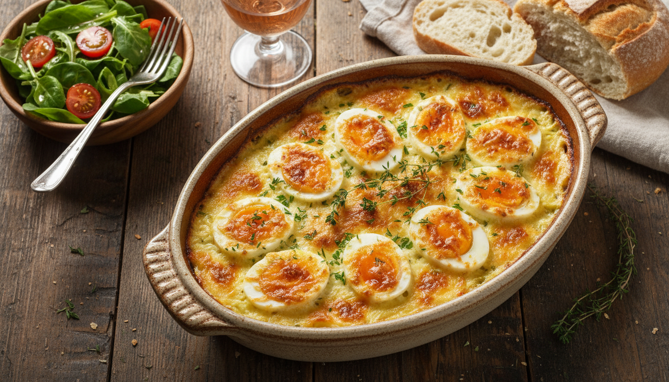 découvrez notre recette de gratin d’œufs durs, un plat familial savoureux, économique et simple à réaliser, parfait pour régaler toute la famille en toute simplicité.