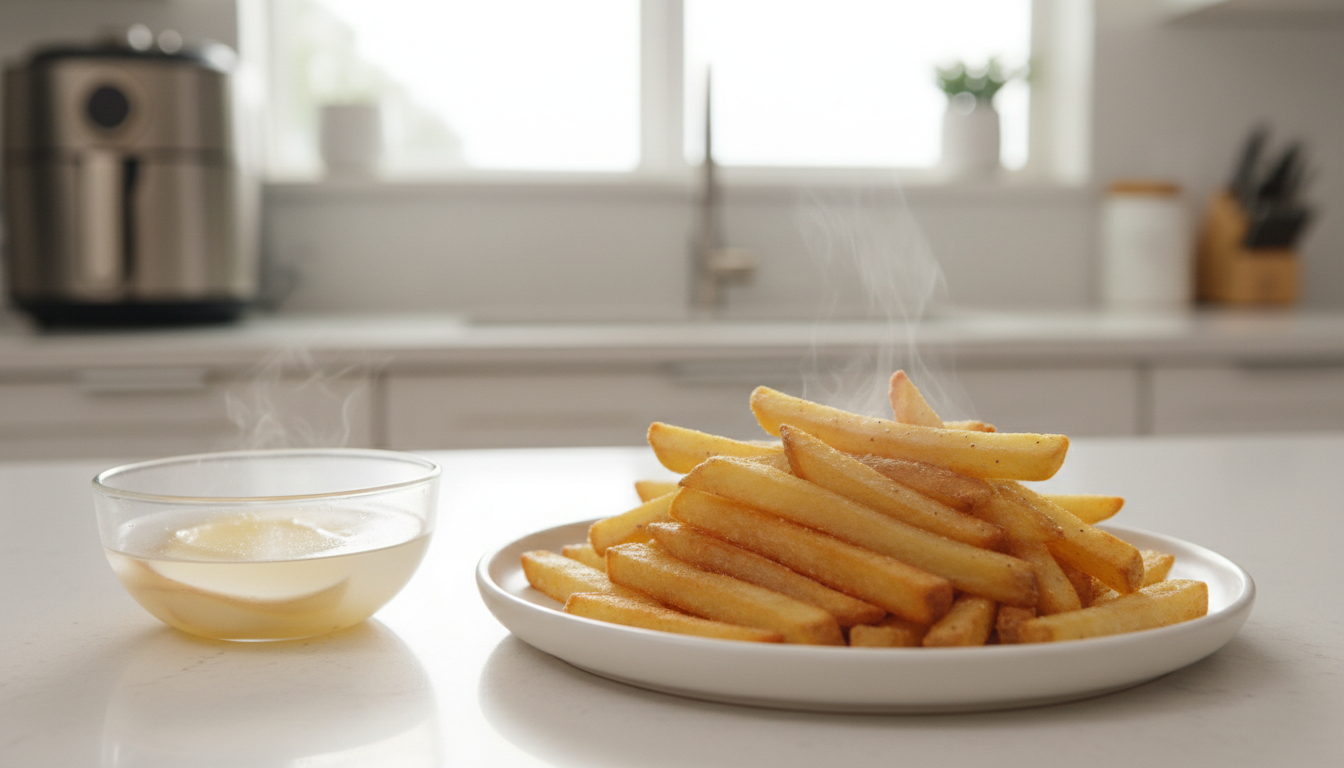 découvrez le secret de l'eau chaude pour réussir des frites croustillantes et savoureuses avec votre airfryer à chaque utilisation.