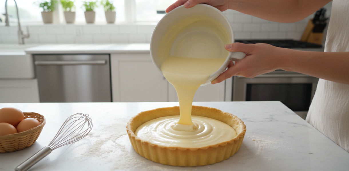 découvrez ma tarte ultra fondante prête en seulement 10 minutes, un vrai délice maison qui rivalise avec celle du boulanger, sans aucun effort nécessaire !