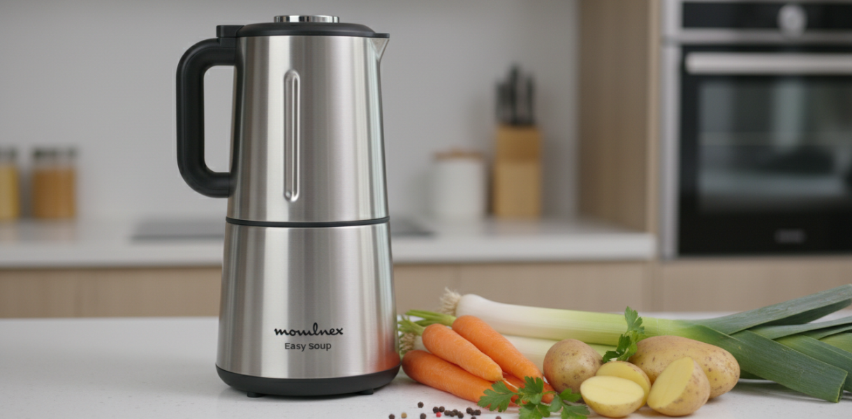 découvrez le moulinex easy soup lm841110, le blender chauffant alliant performance et polyvalence pour préparer des soupes délicieuses et onctueuses en toute simplicité.