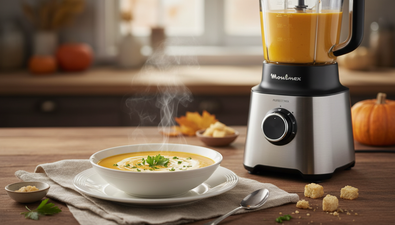 découvrez le moulinex perfectmix cook lm83sd10, le blender chauffant alliant puissance et précision pour des préparations rapides et savoureuses. idéal pour des recettes variées et faciles à réaliser.