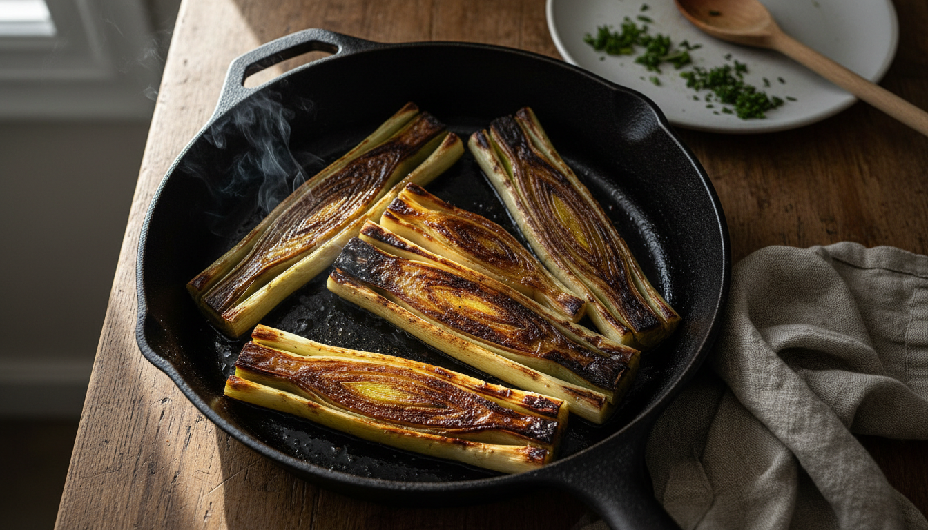 découvrez la technique express d'un chef 3 étoiles pour sublimer la saveur des poireaux en seulement 3 minutes et épatez vos papilles avec une recette rapide et savoureuse.