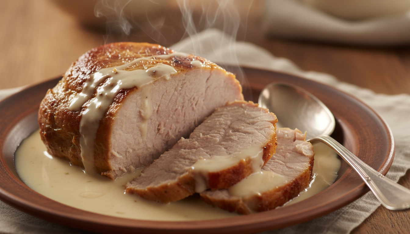 découvrez notre recette de rôti de porc fondant mijoté au lait, pour une viande d'une tendreté irrésistible à savourer à la cuillère. un plat réconfortant et savoureux qui ravira vos papilles.