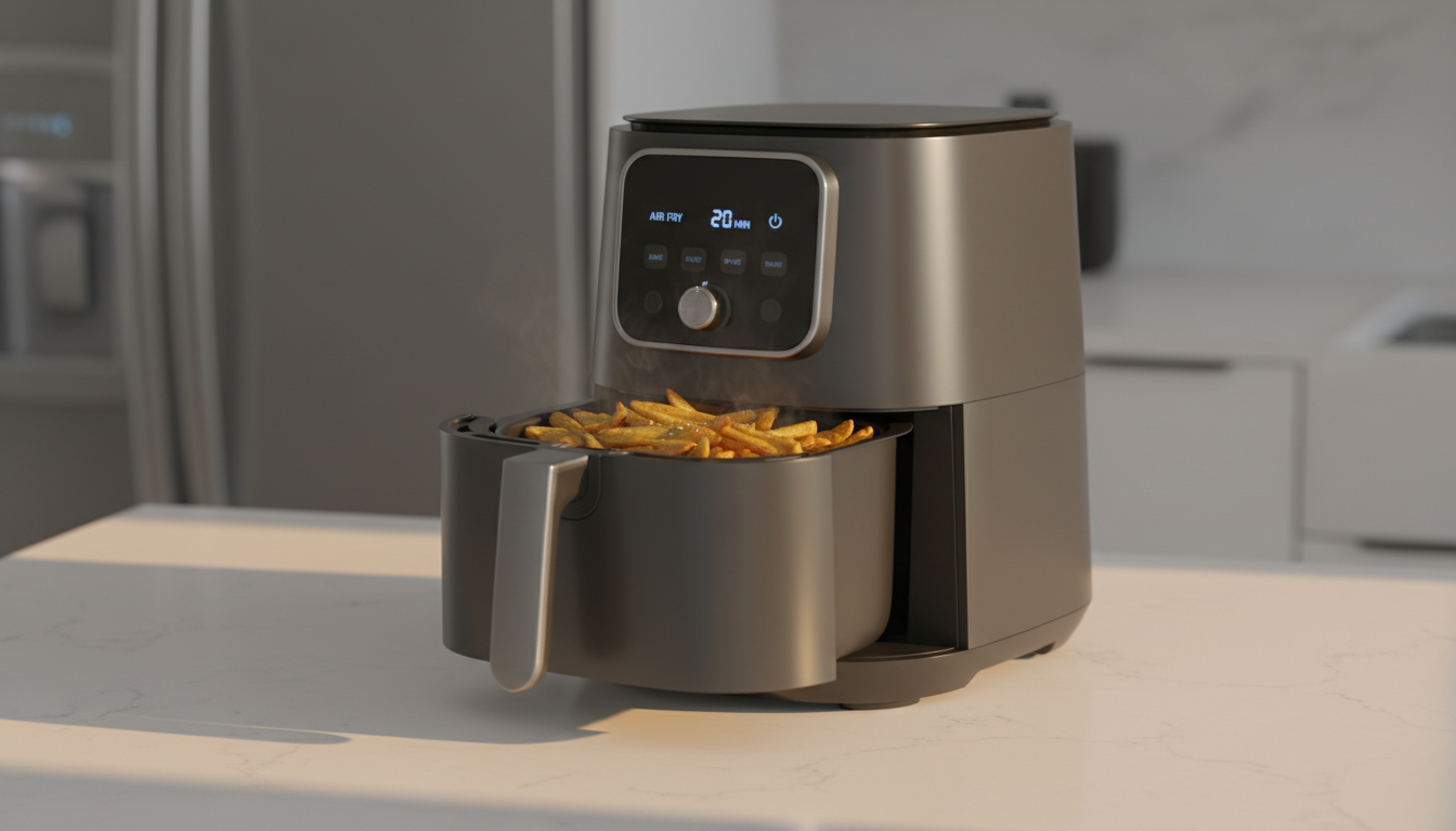 découvrez notre test complet de la ninja air fryer max pro, la friteuse sans huile familiale de 6,2l qui transforme vos repas avec rapidité et santé.