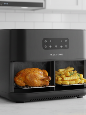 découvrez le test complet de la friteuse sans huile cosori air fryer twinfry 10l, équipée d'un contrôle intelligent et de deux compartiments pour une cuisson saine, rapide et pratique.